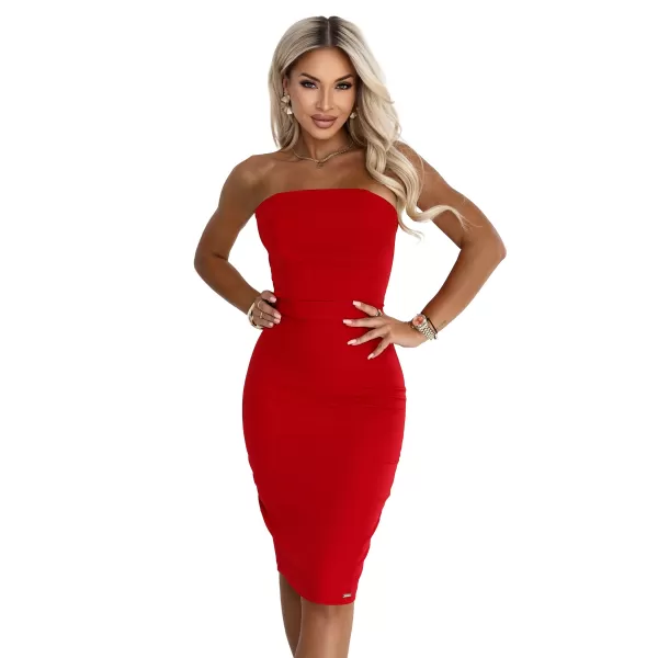  Rochie NUMOCO 642-4 ROȘU INTENS 