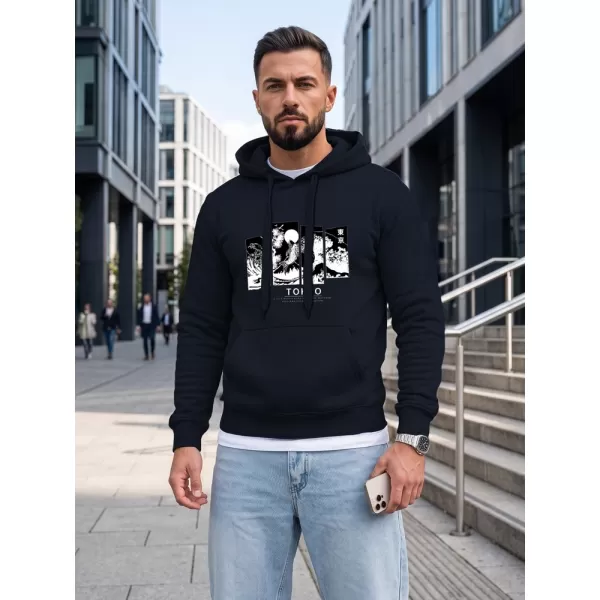  Hanorac pentru bărbați DSTREET NX5146BX-25-09 ALBASTRU ÎNCHIS 