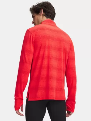 Tricou pentru bărbați UNDER ARMOUR VELOCITI 1/4 ZIP 6010887-713 ROŞU