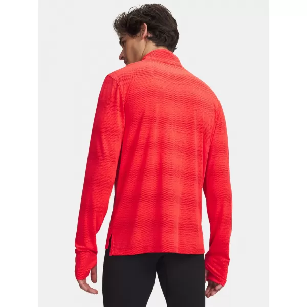  Tricou pentru bărbați UNDER ARMOUR VELOCITI 1/4 ZIP 6010887-713 ROŞU 
