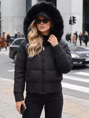 Geaca de dama DSTREET TY5828 NEGRU