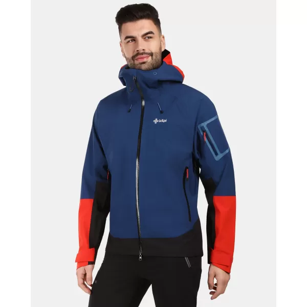  Jachetă hardshell pentru bărbați KILPI MAMBA-M 1M0101KI ALBASTRU ÎNCHIS 