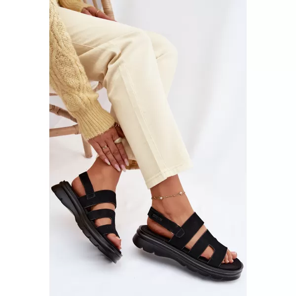  Sandale de dama BIG STAR SHOES TT274484 NEGRU 