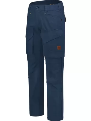 Pantaloni cargo din bumbac pentru bărbați NORDBLANC WANDERLUST NBSPM8364 ALBASTRU