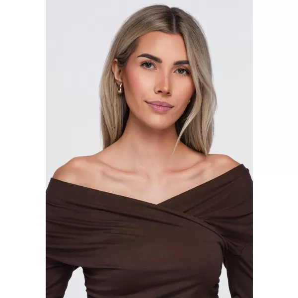  Bluza de dama OMBRE OW-TS-E0088 MARO 