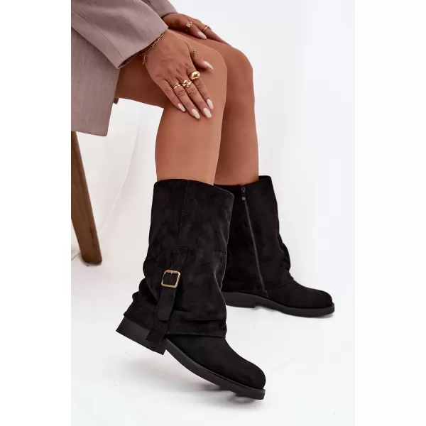  Cizme de dama BOTO MM-15 NEGRU 