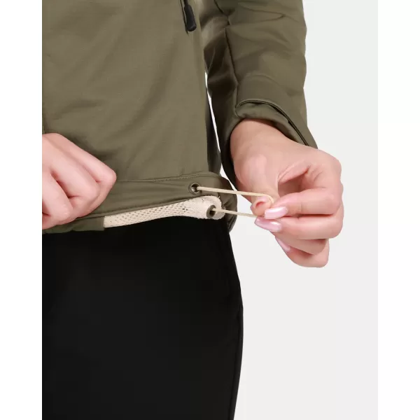  Jachetă softshell pentru femei KILPI ONTAVIA-W 1L0113KI VERDE 