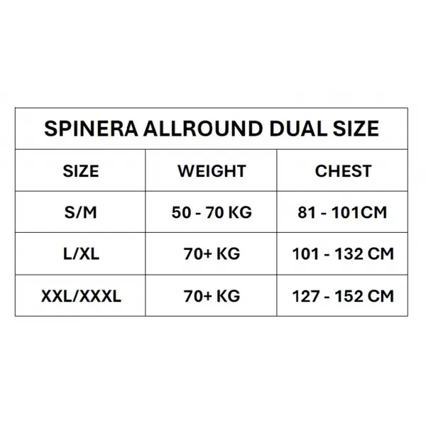 Vestă de înot SPINERA AllrouNáhradní díl Dual Size Nylon 50N ED 