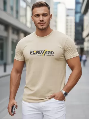 Tricou pentru bărbați DSTREET NX0145R-BT BEJ