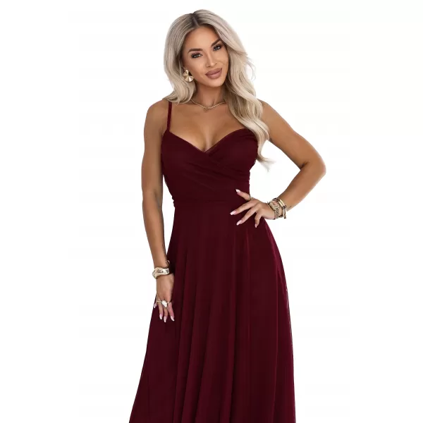  Rochie de femei NUMOCO 681-3 BURGUNDIA 