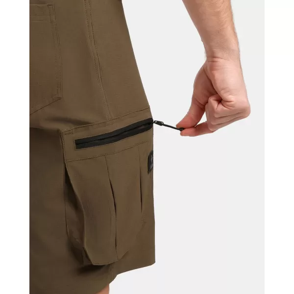 Pantaloni scurți pentru bărbați KILPI ASHER-M 1M0409KI KAKI 