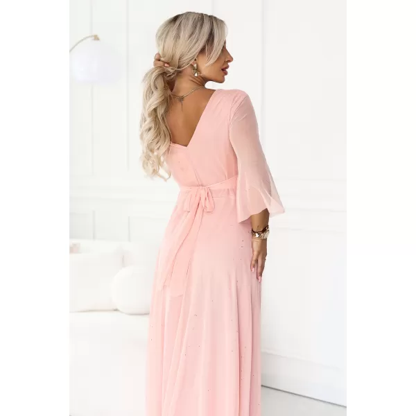  Rochie NUMOCO 682-2 PIERSICĂ 