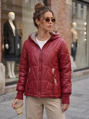 Geaca de dama DSTREET TY5785 BURGUNDIA