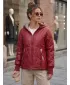 Geaca de dama DSTREET TY5785 BURGUNDIA