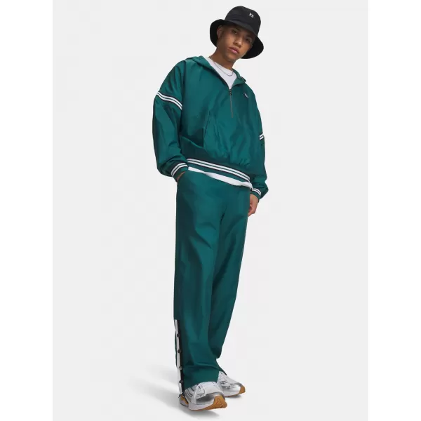  Pantaloni pentru bărbați UNDER ARMOUR UA ICON SW WOVEN PANTS 6009445-338 VERDE 