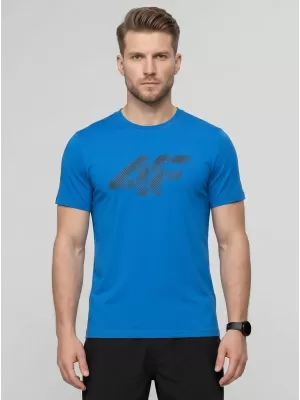Tricou pentru bărbați 4F WMM00TTSHM3342 ALBASTRU