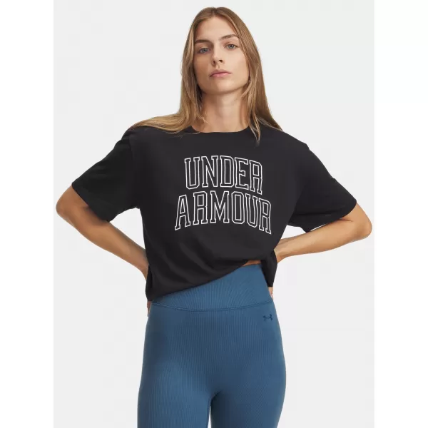  Tricou pentru femei UNDER ARMOUR RIVAL OS CAMPUS TEE 6007883-001 NEGRU 