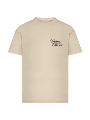 Tricou pentru bărbați URBAN CLASSICS TB8757 ALB/NISIP