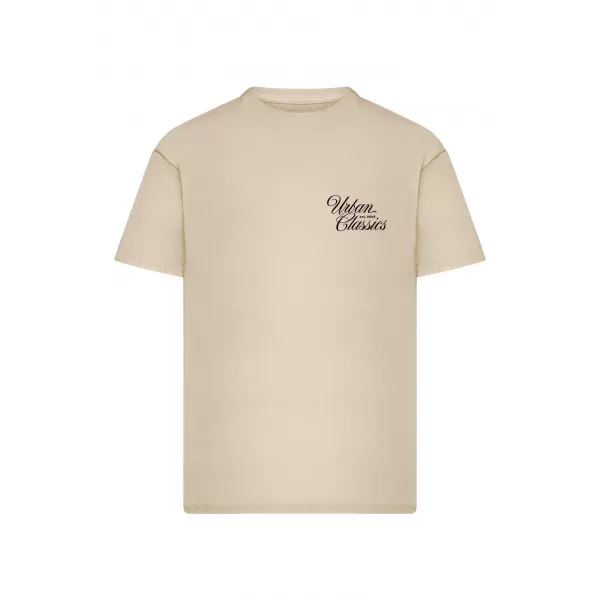  Tricou pentru bărbați URBAN CLASSICS TB8757 ALB/NISIP 