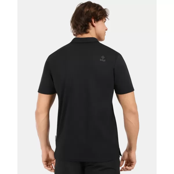  Tricou pentru bărbați cu guler KILPI OLIVA-M 1M0311KI NEGRU 
