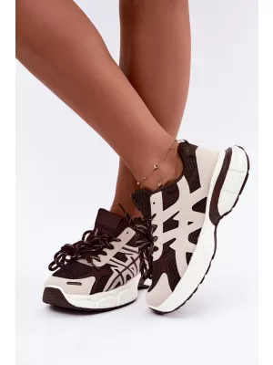 Adidași de damă BOTO 88309 BEJ/MARO