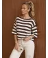 Pulover de dama DSTREET MY2607 ALB/MARO