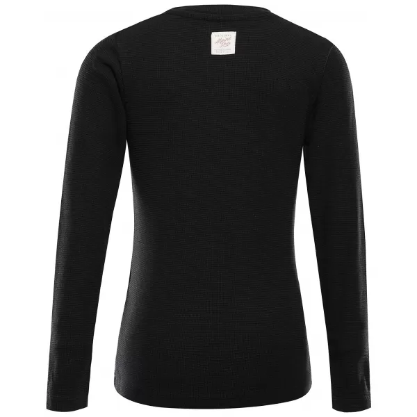  Tricou pentru copii ALPINE PRO THERMALO NEGRU 