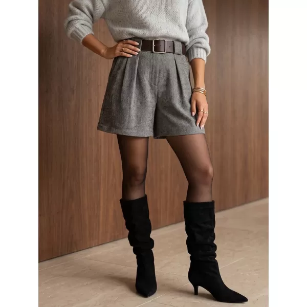  Pantaloni scurți de damă DSTREET SY0596 GRI ÎNCHIS 