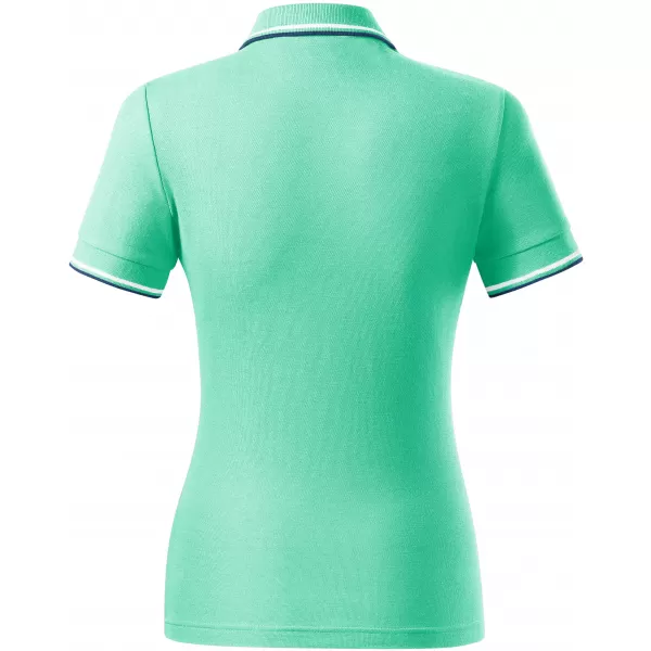  Tricou de damă cu guler MALFINI FOCUS 233 MENTĂ 