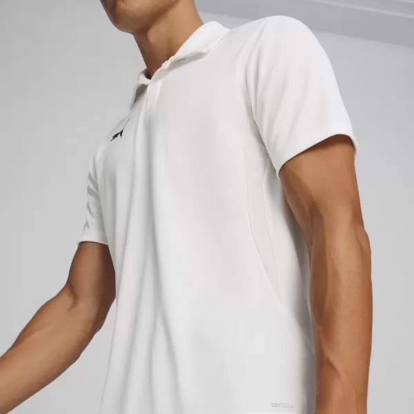  Tricou pentru bărbați cu guler PUMA TEAMGOAL POLO 658771-04 PUMA ALB/NEGRU/GRI PENE 