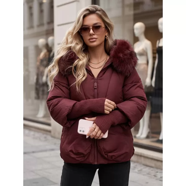  Geaca de dama DSTREET TY5992 BURGUNDIA 
