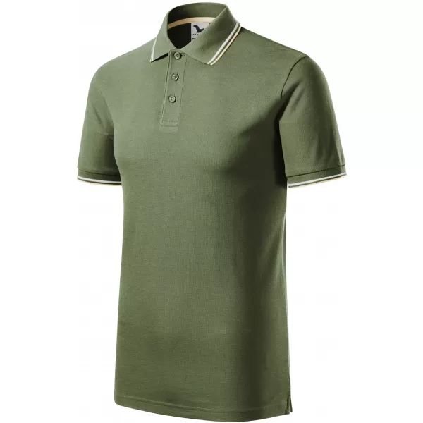  Tricou pentru bărbați cu guler MALFINI FOCUS 232 KAKI 