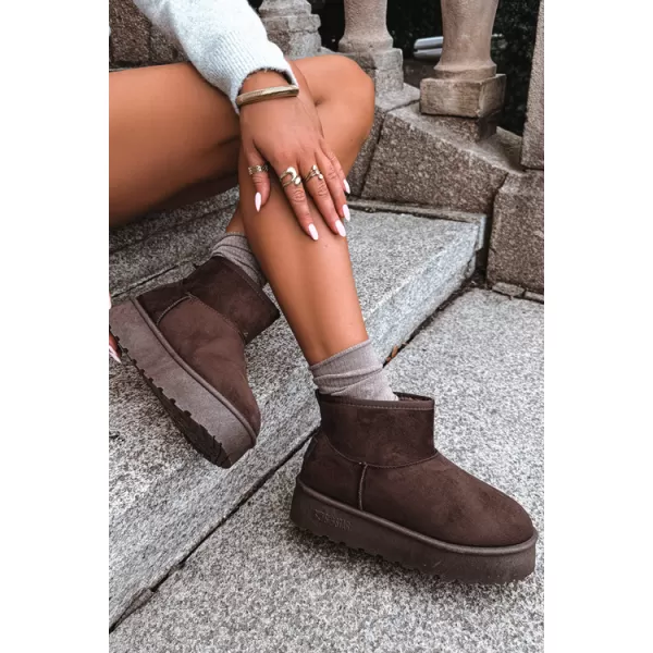  Pantofi de dama BIG STAR SHOES UU274223 UMBRE MARO/BEJ 