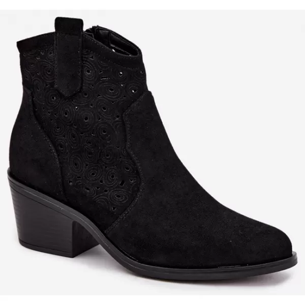  Pantofi de dama S.BARSKI HY62-8147 NEGRU 