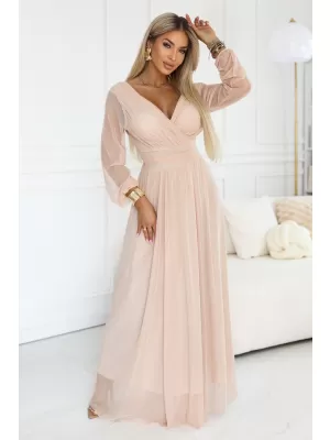 Rochie NUMOCO 664-4 PIERSICĂ