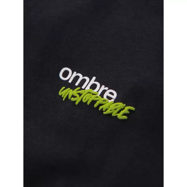  Tricou pentru bărbați OMBRE OM-TSPT-0284 NEGRU 