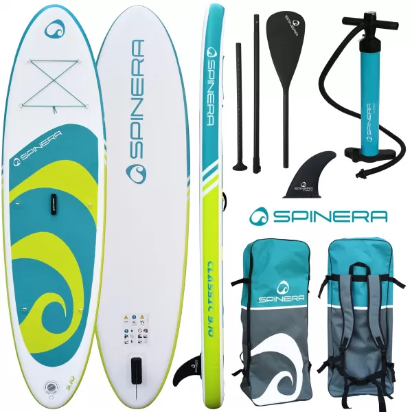  Placă cu vâsle SPINERA Classic 910 Pack 1 VERDE/GALBEN 