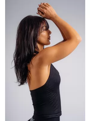 Top cu halter cu sutien încorporat NEBBIA PRIMAL 863 NEGRU