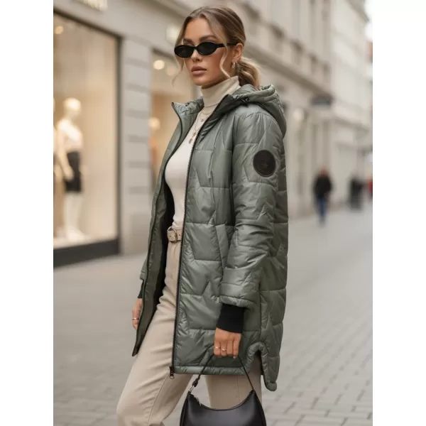  Geaca de dama DSTREET TY5789 VERDE 
