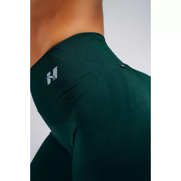  Jambiere extra push-up cu talie înaltă NEBBIA PRIMAL 850 VERDE ÎNCHIS 