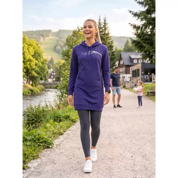  Hanorac prelungit dama ALTISPORT ALW001419 ALBASTRU MIEZUL NOPȚII 