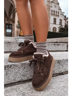 Pantofi de dama BIG STAR SHOES UU274188 UMBRE MARO/BEJ