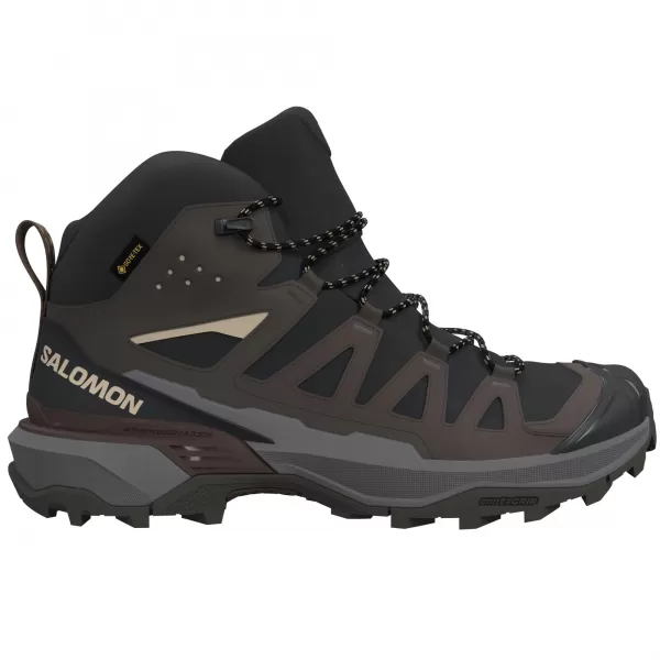  Pantofi pentru bărbați SALOMON X ULTRA 360 MID GORE-TEX L45473200 NEGRU/GRI PESCĂRUŞ ÎNCHIS/PĂMÂNT ÎNTUNECAT 