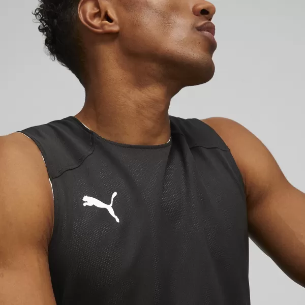  Tricou reversibil pentru bărbați PUMA REVERSIBLE PRACTICE JERSEY 676640-01 PUMA NEGRU 