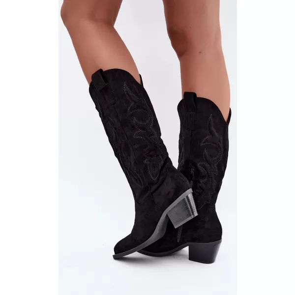  Cizme de dama BOTO 7689A NEGRU 