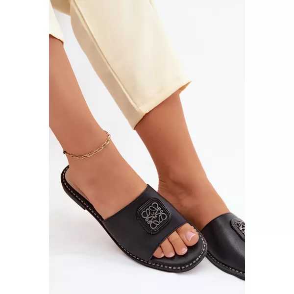  Papuci de damă S.BARSKI KV61-6019 NEGRU 