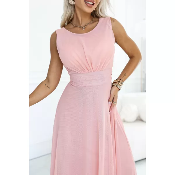  Rochie de femei NUMOCO 678-5 ROZ PUDRA 