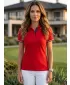 Tricou de damă cu guler MALFINI FOCUS 233 ROŞU
