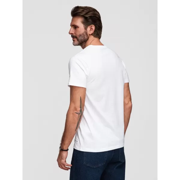  Tricou pentru bărbați OMBRE OM-TSPT-0269 ALB 