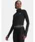 Tricou pentru femei UNDER ARMOUR TECH BRANDED 1/2 ZIP 6009988-001 NEGRU